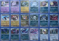 POKEMON SHROUDED FABLE x63 COMPLETE MASTER REVERSE HOLO CARD SET - NM/MINT - Image 2