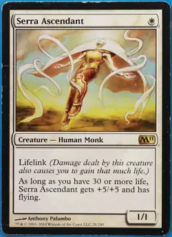 Serra Ascendant Magic 2011 / M11 HEAVILY PLD White Rare CARD (509238) ABUGames - Image 1