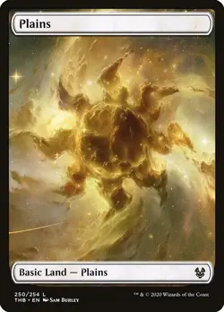 Lot of 20x Plains #250 - THB Theros Beyond Death - MTG Magic FULL ART Land NM - Image 1