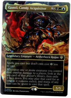 Gonti, Canny Acquisitor 0001 Foil Mythic Outlaws of Thunder Junction MTG NM - Image 1