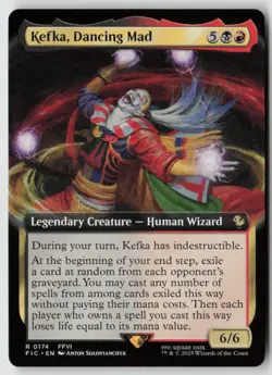 Kefka, Dancing Mad (Extended Art) Commander: FINAL FANTASY (174) Normal - MTG - Image 1