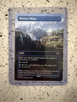 MTG Mistrise Village (Borderless) #397 Tarkir: Dragonstorm Regular - Image 1