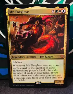 magic the gathering - FOIL!! - Mr. Foxglove - Legendary Creature - Mythic - Fox - Image 1