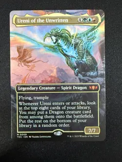 Ureni of the Unwritten (BORDERLESS) - Tarkir Dragonstorm Commander Magic - Image 1