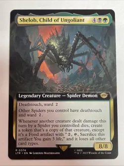Shelob, Child of Ungoliant (Extended Art) Lord Of The Rings #374 Rare - Image 1