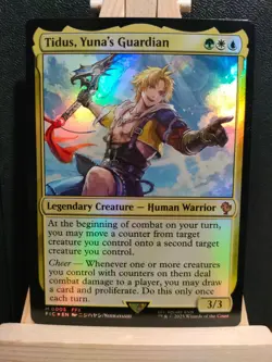 Tidus, Yuna's Guardian FOIL - Final Fantasy Commander - NM (see pics) MTG - Image 1