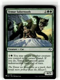 TEMUR SABERTOOTH THE LIST #141 THE LIST(NM+)(MTG) - Image 1