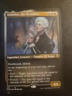 FOIL Astarion, the Decadent Etched #524 Commander Legends Baldur's Gate MTG LP - Image 1