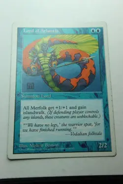 MTG Lord of Atlantis x1- -Fifth Edition-Lightly Played - Image 1
