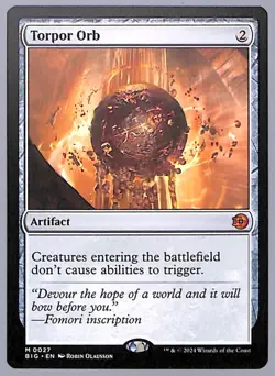 Torpor Orb - 27 - Outlaws of Thunder Junction: the Big Score (BIG) MTG - Image 1