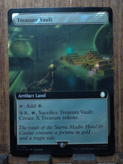 MTG❤ Treasure Vault ( Extended Art SURGE FOIL ) Universes Beyond: Fallout NM😍 - Image 1