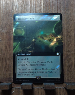 MTG❤ Treasure Vault ( Extended Art SURGE FOIL ) Universes Beyond: Fallout NM😍 - Image 2