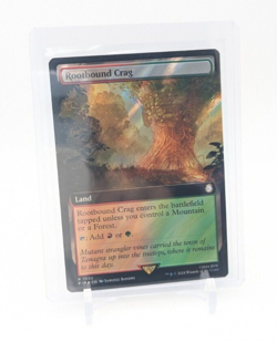 MTG - Rootbound Crag - Surge Foil Extended Art #1032 - Fallout PIP NM - Image 1