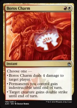 MTG Boros Charm - Foil, Masters 25, Heavily Played, English - Image 1