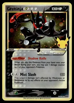 Greninja Gold Star Holo WSH144 Promo Sword & Shield Promo Cards Pokemon - Image 1