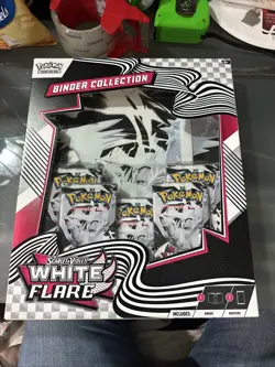 Sealed New Pokemon TCG Scarlet & Violet White Flare Binder Collection Box - Image 1