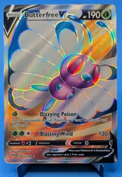 Butterfree V #177 Pokemon TCG 2020 Darkness Ablaze Full Art Ultra Rare Holo NM - Image 1
