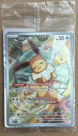 Pokemon TCG Eevee 173 Holo Promo Prismatic Evolutions Sealed - Image 1