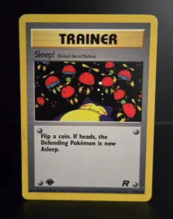 Pokemon TCG - SLEEP! - 1ST EDITION - 79/82 - TEAM ROCKET (2000) - WOTC - MP - Image 1