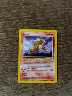 Pokemon Entei Rare 17/64 Neo Revelation WOTC 2001 Non-Holo LP - Image 2