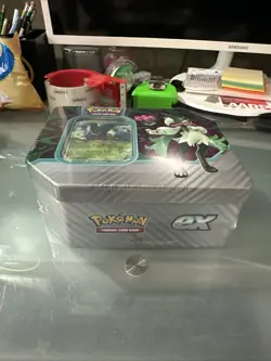 Pokemon TCG Paldea Partners Tin Meowscarada EX Sealed Contains 5 Booster Packs - Image 2