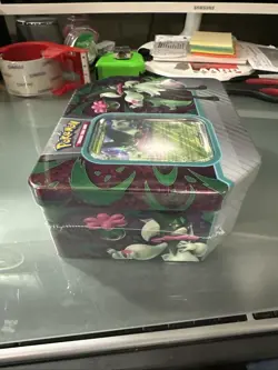 Pokemon TCG Paldea Partners Tin Meowscarada EX Sealed Contains 5 Booster Packs - Image 3