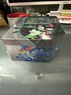 Pokemon TCG Paldea Partners Tin Meowscarada EX Sealed Contains 5 Booster Packs - Image 5