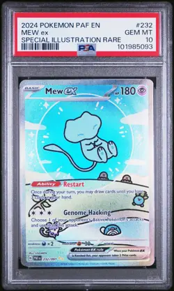 PSA 10 Mew ex Special Illustration Rare 232/091 Paldean Fates Pokemon TCG - Image 1