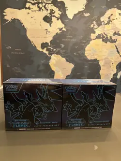 Phantasmal Flames Pokemon Center ETB Elite Trainer Box Lot of 2 - IN HAND-SEALED - Image 1