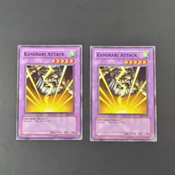 Yugioh TCG Card - 2x Kaminari Attack - MRD-041 - LP/NM - Unlimited Vintage 2002 - Image 2