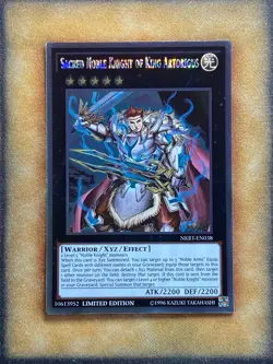 Yugioh Sacred Noble Knight of King Artorigus NKRT-EN038 Platinum Rare LP - Image 1