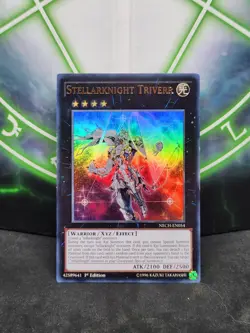 Yugioh Stellarknight Triverr NECH-EN054 Ultra Rare 1st Edition NM - Image 1