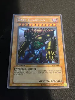 Yu-Gi-Oh 1st Edition Gate Guardian Secret Rare MRD-000 - Image 2
