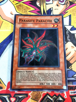 Parasite Paracide psv-003 Unltd Ed (MP/HP) Super Rare Yu-Gi-Oh! - Image 1