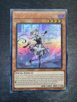 YuGiOh! Ariane the Labrynth Servant TAMA - Error Misprint No Name No Imprint NM - Image 2
