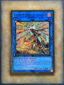 Yugioh Sky Striker Ace - Kagari MAGO-EN038 Gold Rare 1st Ed NM - Image 1