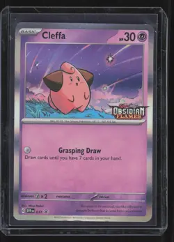 Pokemon Obsidian Flames Promo #037 Cleffa Holo Card CHD - Image 1