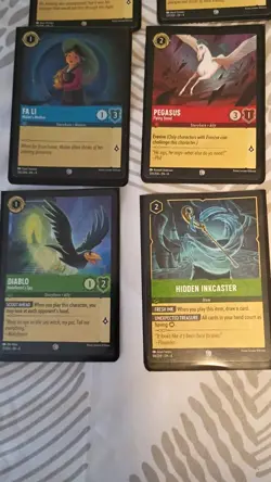 Disney LORCANA Fabled Card Lot of 24 Legendary, Super Rare And Rare Sleeved - Image 3