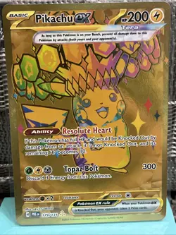 Pokemon TCG Pikachu EX Hyper Rare Card 179/131 Prismatic Evolutions - Image 1