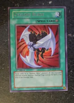 YuGiOh Cards: CYCLONE BLADE POTD RARE # G9 - Image 1