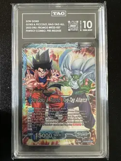 TAG 10 PRERELEASE Leader Son Goku & Piccolo BT23-037 Dragon Ball Super Card Game - Image 1
