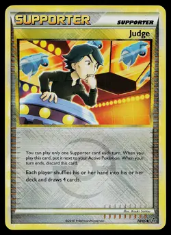 Pokemon Card - Judge Crosshatch Unleashed League Promo 78/95 Reverse Holo - Image 1