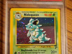 Pokemon 2000 Base 2 Nidoqueen rare holo card, PSA 8 - Image 3