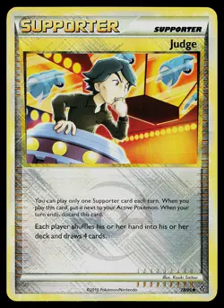 Pokemon Card - Judge Crosshatch Unleashed League Promo 78/95 Reverse Holo - Image 1