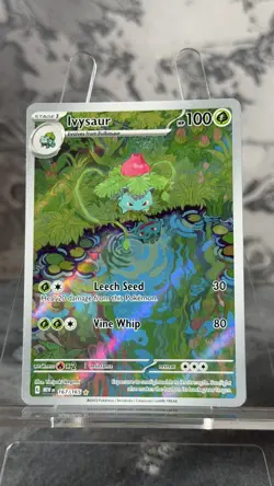 Ivysaur 167/165 Scarlet Violet 151 Illustration Rare Pokemon Card - English - NM - Image 1