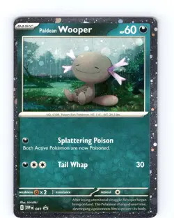 Pokemon TCG Paldean Wooper SVP 041 Black Star Promo Cosmos Holo Promo Card NM - Image 1