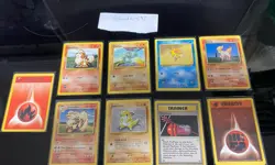Pokemon TCG Base Set Bundle 2 WOTC 1999 9 Cards All LP Or Better - Image 1