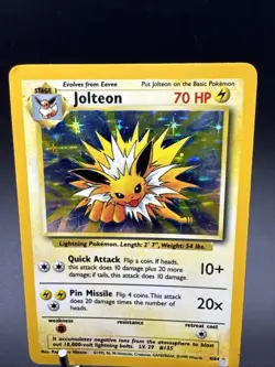 Jungle Holo Rare Unlimited Pokemon TCG Card Jolteon 4/64 No Symbol ERROR - Image 2