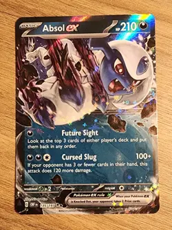 Absol EX 135/197 Holo Ultra Rare NM/M Obsidian Flames Pokemon Card - Image 1