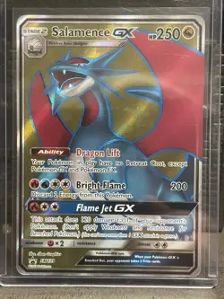 Salamence GX SM139 Black Star Promo Holo Full Art Ultra Rare Card Pokemon TCG - Image 1